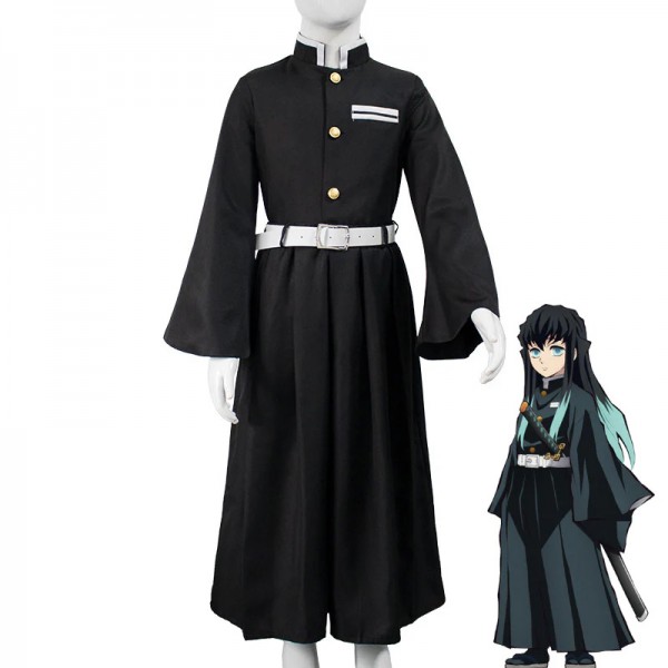 Demon Slayer Muichiro Tokito Cosplay Kostuum Outfit Set voor Volwassenen & Kinderen