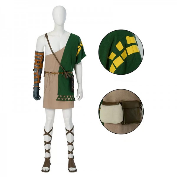 Zelda: Tears of the Kingdom Luxe Link Cosplay Kostuum Outfit Set voor Volwassenen