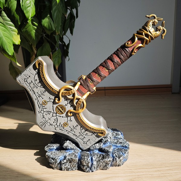 Luxe Thor Hamer(Mjölnir) - God of War - Metaal - 50cm