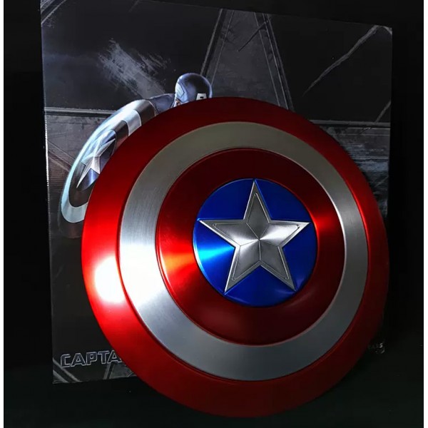 Luxe Captain America schild - Avengers - Metaal - 60cm