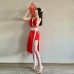 Mai Shiranui Cosplay Kostuum Outfit Set dames - Maat M