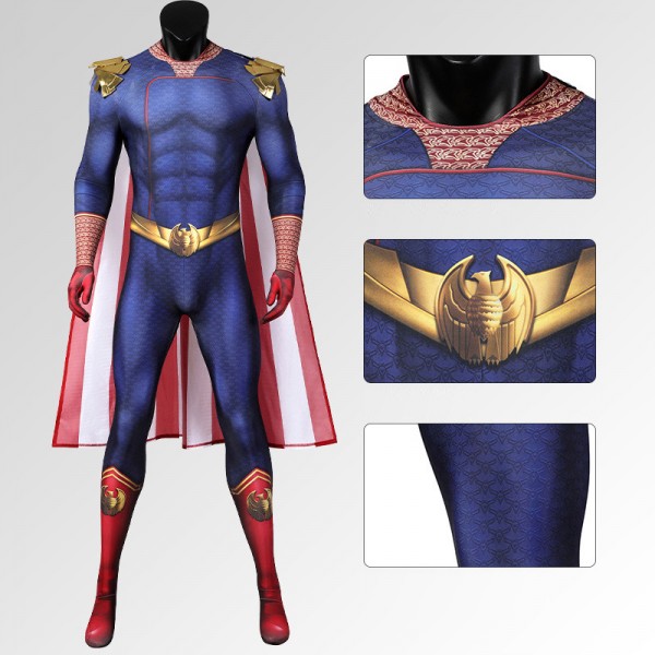 Homelander Cosplay Kostuum Outfit Set Volwassenen