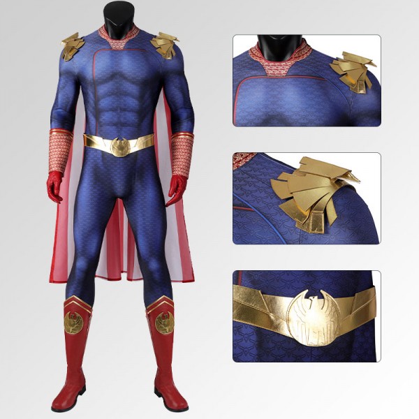 Luxe Homelander Cosplay Kostuum Outfit Set Volwassenen