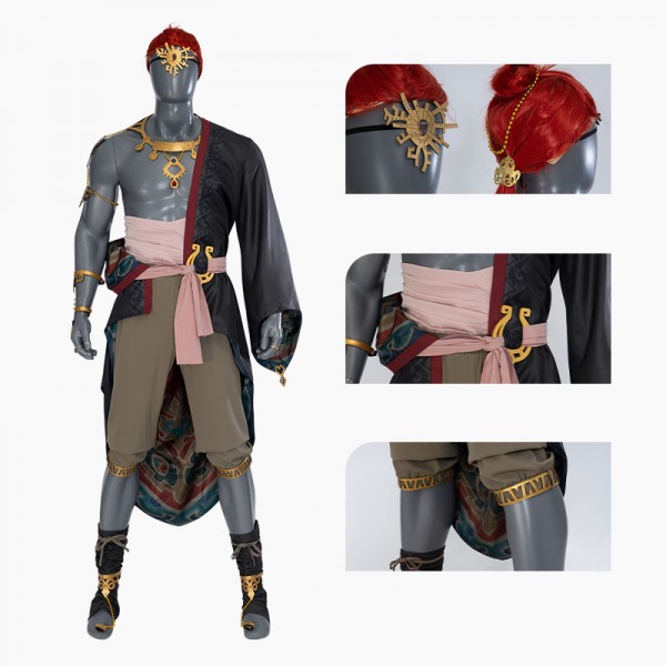 Zelda: Tears of the Kingdom Luxe Ganondorf Cosplay Kostuum Outfit Set voor Volwassenen